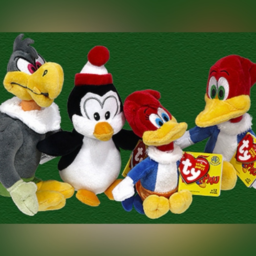 TY WOODPECKER AND FRIENDS MWMT (Woody, Winnie, Chilly and Buzz)
